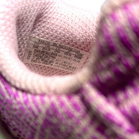 Adidas Swift Run 22 (GW8185) Toddler Size 9 K - Pink/White Mesh Running Shoes - Picture 8 of 8